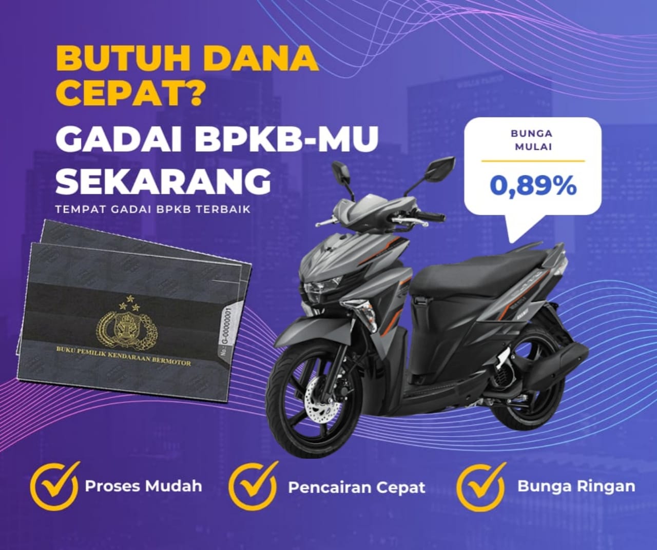 Kredit Jaminan Bpkb Motor Yamaha Mio Soul Gt Dapat Dana Berapa? Seperti Ini Simulasinya